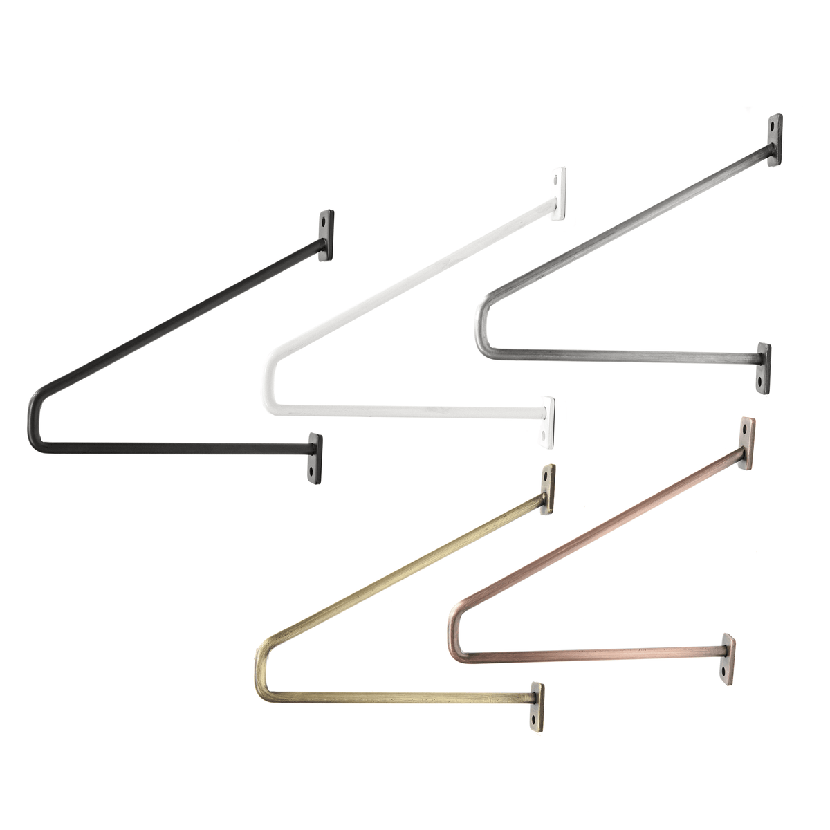 Lot de 2 supports d'étagères PRENZLBERG